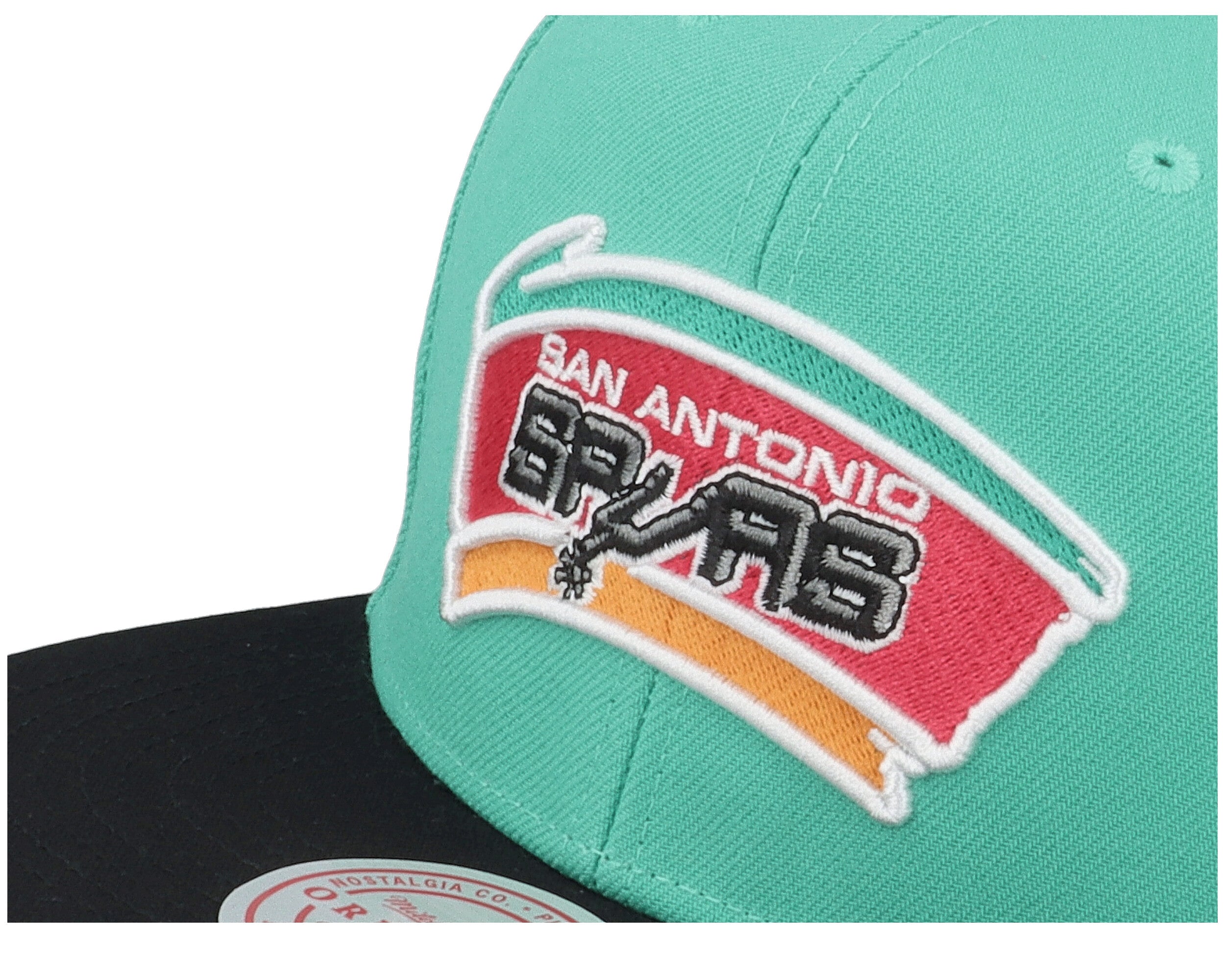 MENS MITCHELL & NESS NBA TEAM ORIGINS SNAPBACK HWC SPURS - TEAL