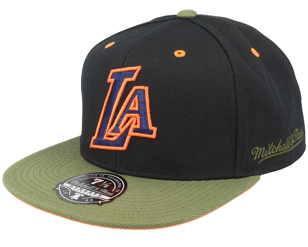 [HHSF5082-LALYYPPPBKGN] MENS MITCHELL & NESS NBA LA LAKERS TAKE FLIGHT FITTED