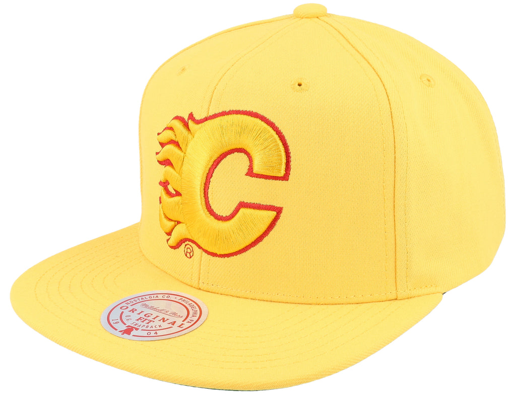 Mens Mitchell & Ness NHL ALTERNATE FLIP SNAPBACK FLAMES