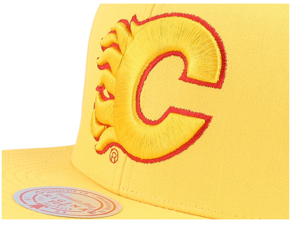 Mens Mitchell & Ness NHL ALTERNATE FLIP SNAPBACK FLAMES