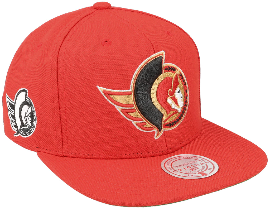Mens Mitchell & Ness NHL ALTERNATE FLIP SNAPBACK SENATORS