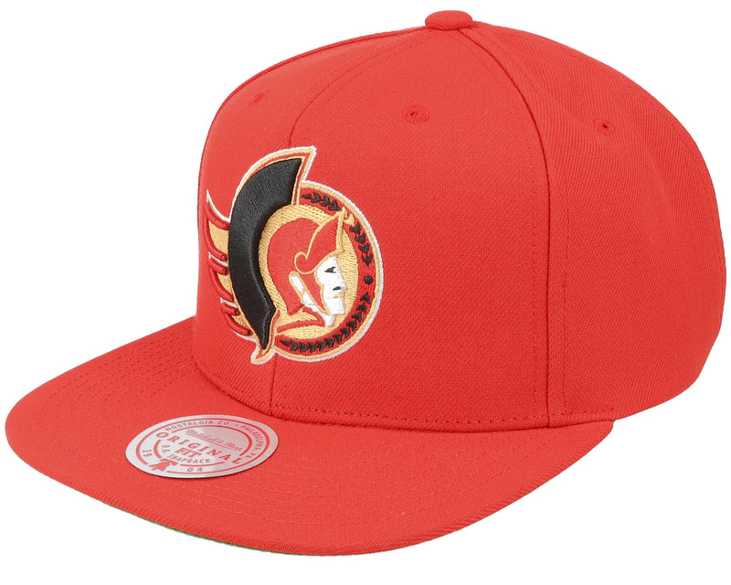 Mens Mitchell & Ness NHL ALTERNATE FLIP SNAPBACK SENATORS
