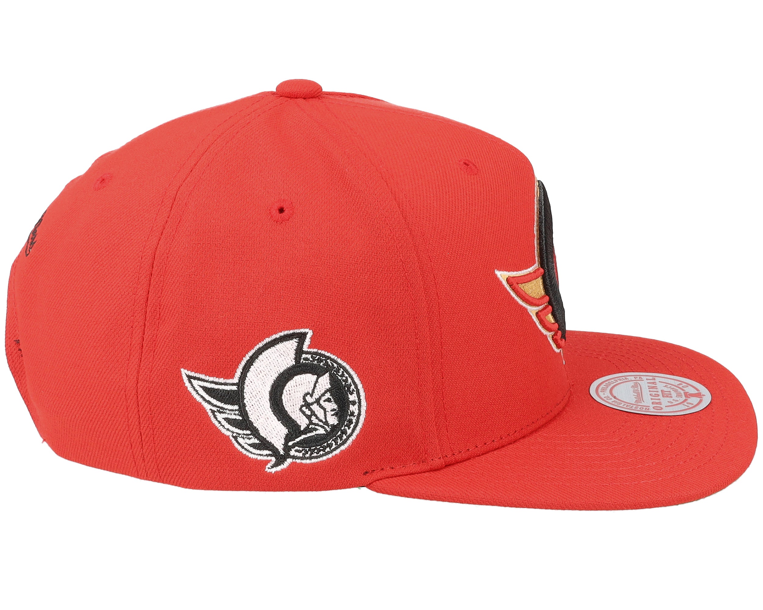 Mens Mitchell & Ness NHL ALTERNATE FLIP SNAPBACK SENATORS