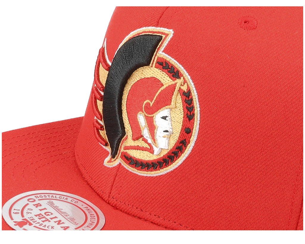 Mens Mitchell & Ness NHL ALTERNATE FLIP SNAPBACK SENATORS