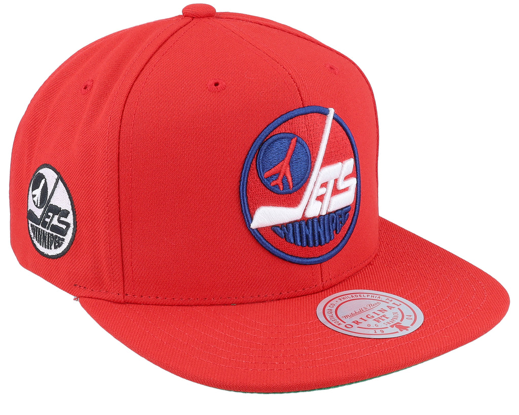 Mens Mitchell & Ness NHL ALTERNATE FLIP SNAPBACK JETS