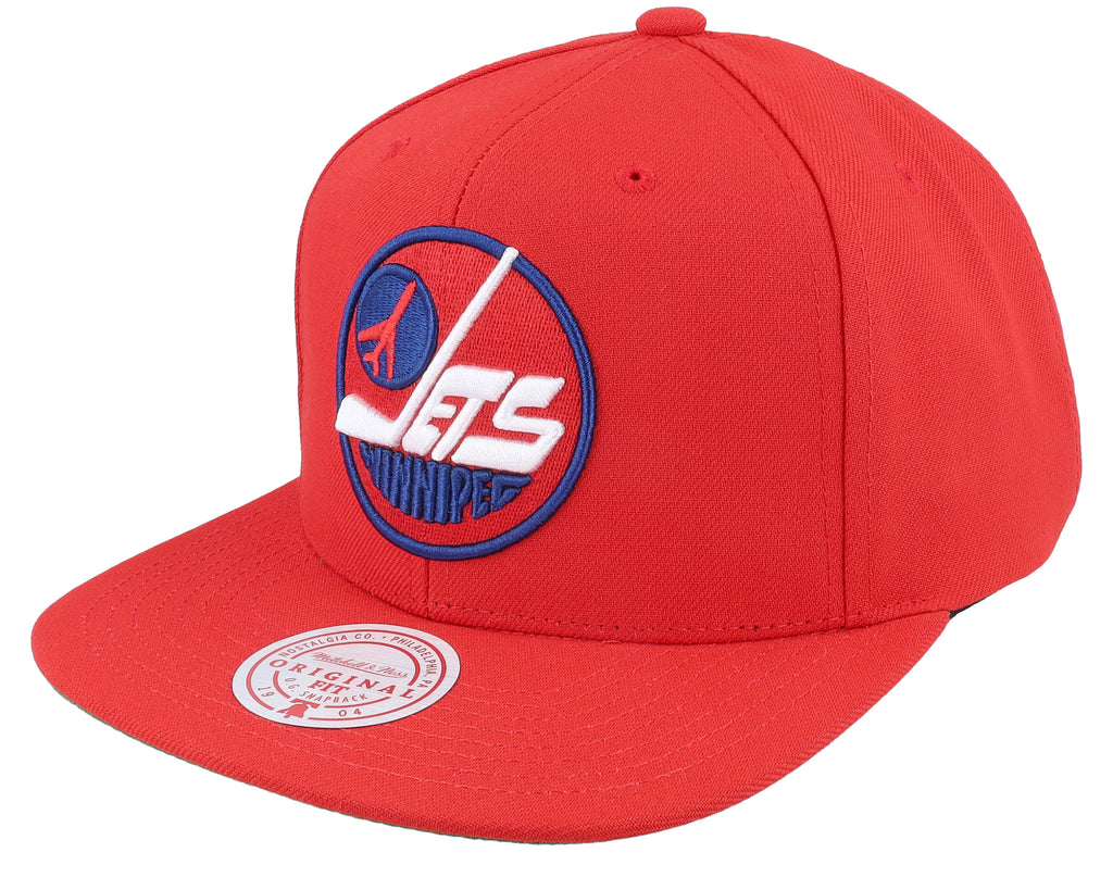 Mens Mitchell & Ness NHL ALTERNATE FLIP SNAPBACK JETS
