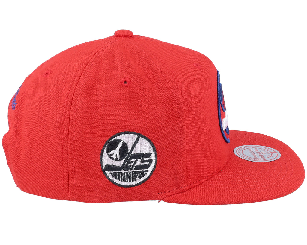 Mens Mitchell & Ness NHL ALTERNATE FLIP SNAPBACK JETS