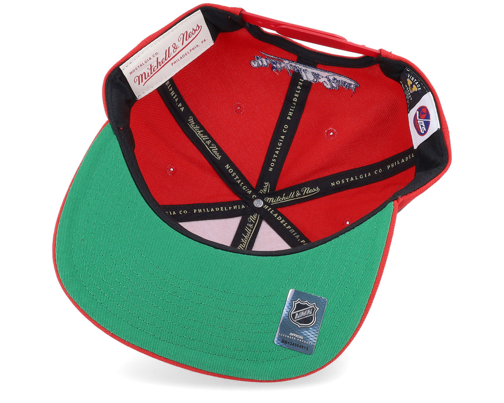 Mens Mitchell & Ness NHL ALTERNATE FLIP SNAPBACK JETS