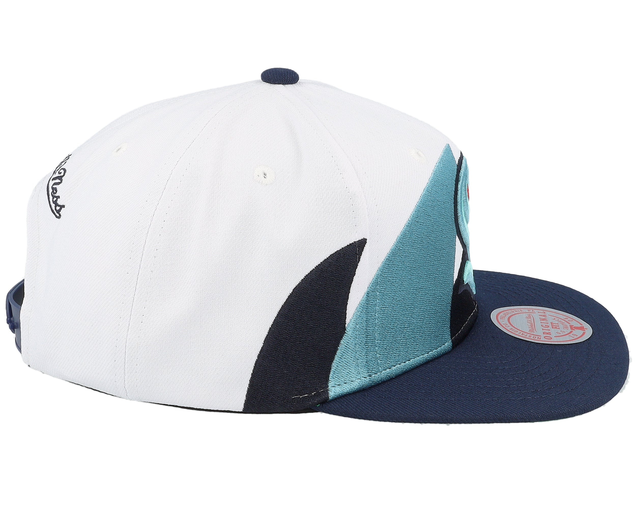 Mens Mitchell & Ness NHL VINTAGE SHARKTOOTH SNAPBACK KRAKEN