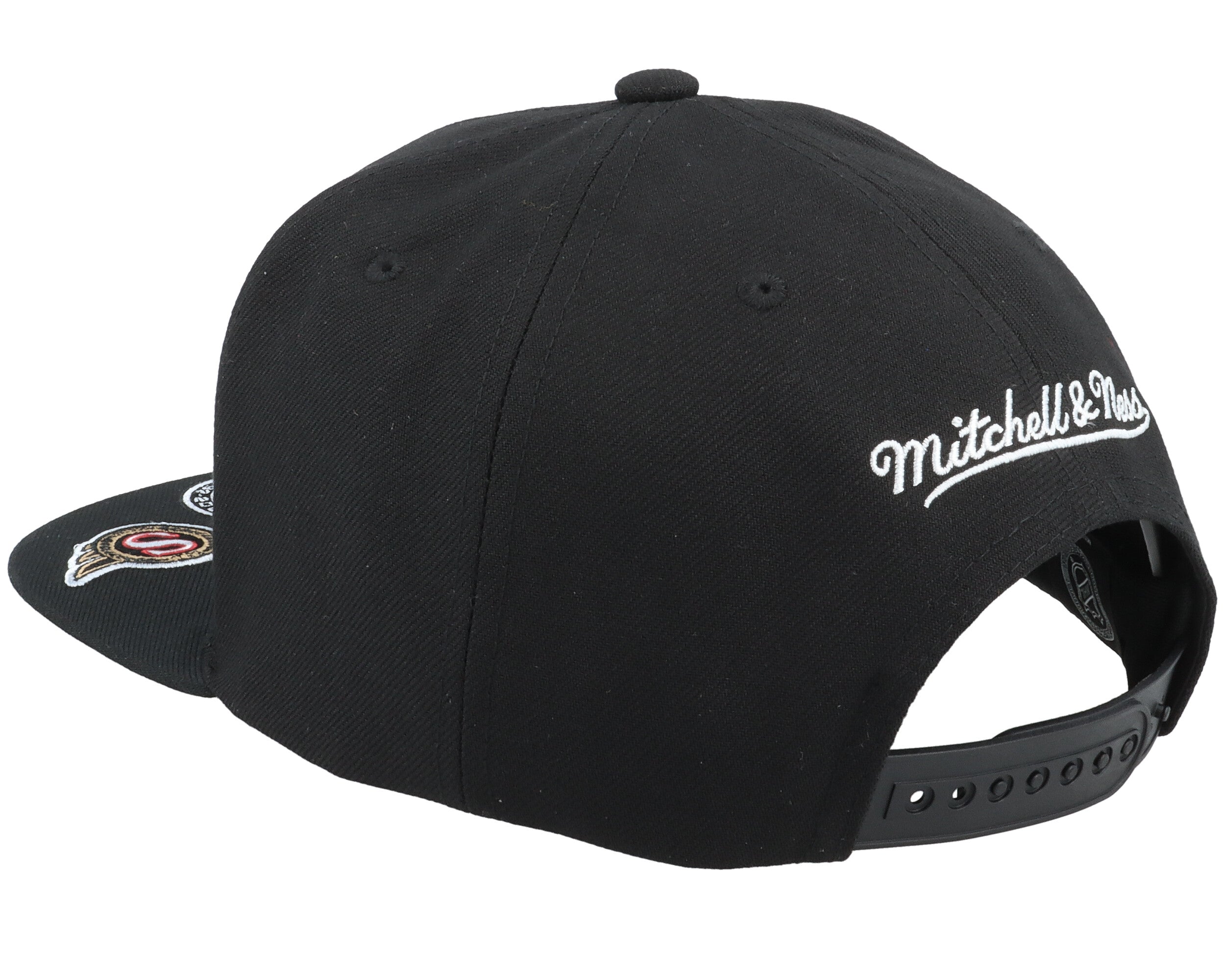 MENS MITCHELL & NESS NHL VINTAGE HAT TRICK SNAPBACK SENATORS - BLACK