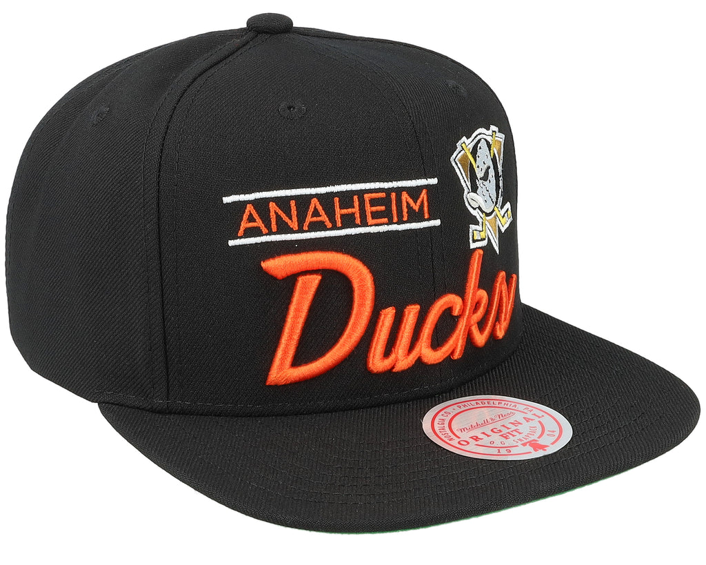 Mens Mitchell & Ness NHL RETRO LOCK UP SNAPBACK DUCKS