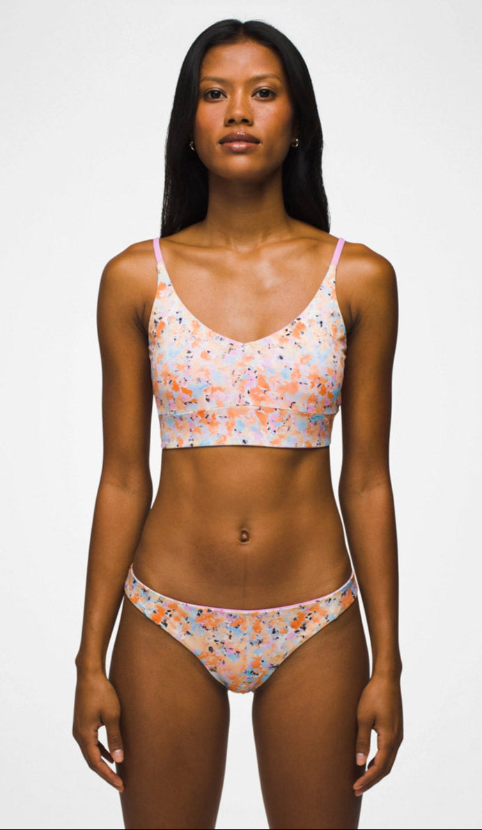 WOMENS PRANA WILLOW FALLS REVERSIBLE REMOVABLE SOFT CUPS UPF 50+ BIKINI