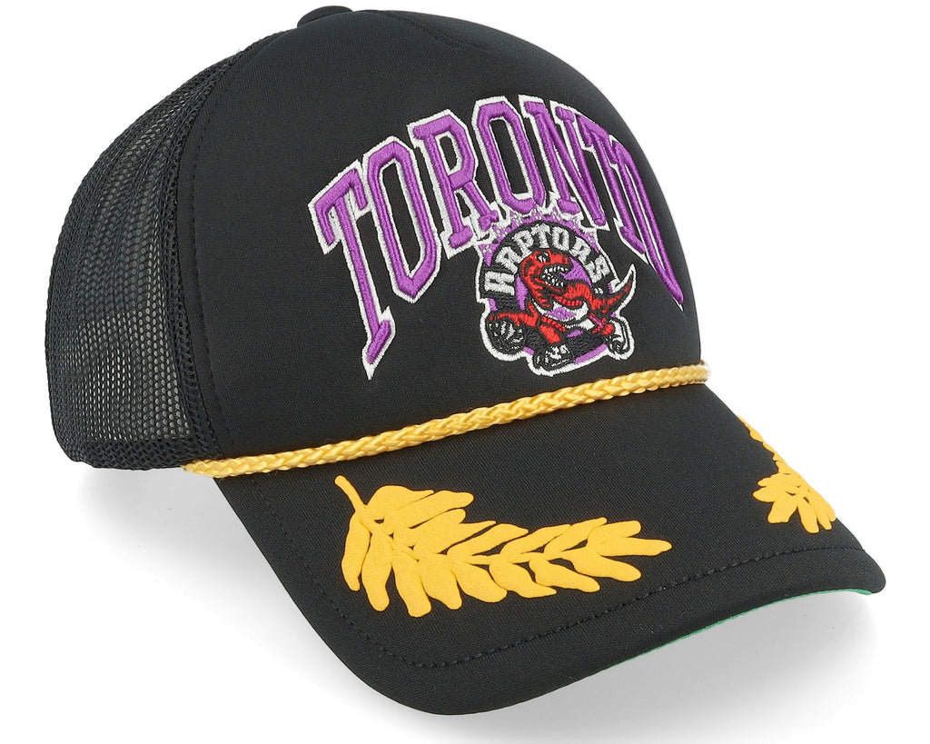 MENS MITCHELL & NESS NBA GOLD LEAF TRUCKER HWC RAPTORS