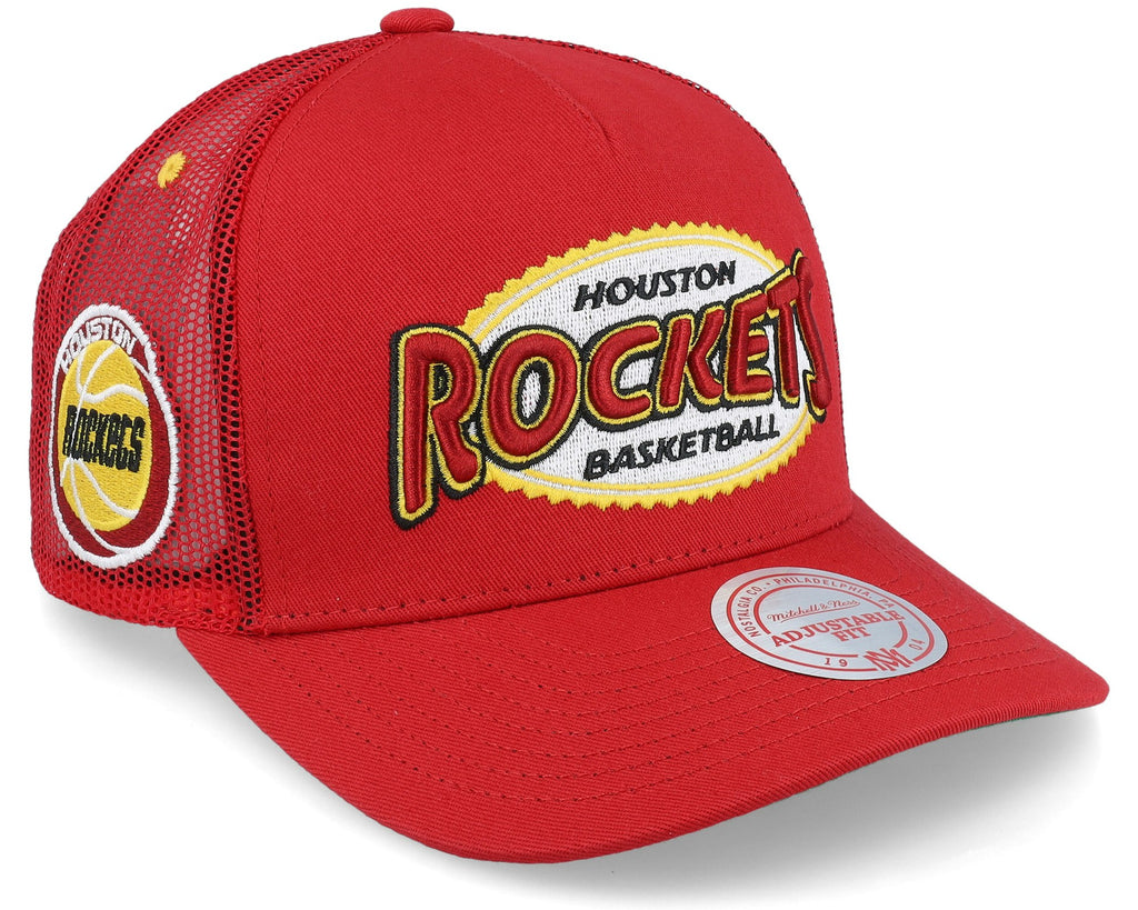 MENS MITCHELL & NESS NBA TEAM SEAL TRUCKER HWC ROCKETS