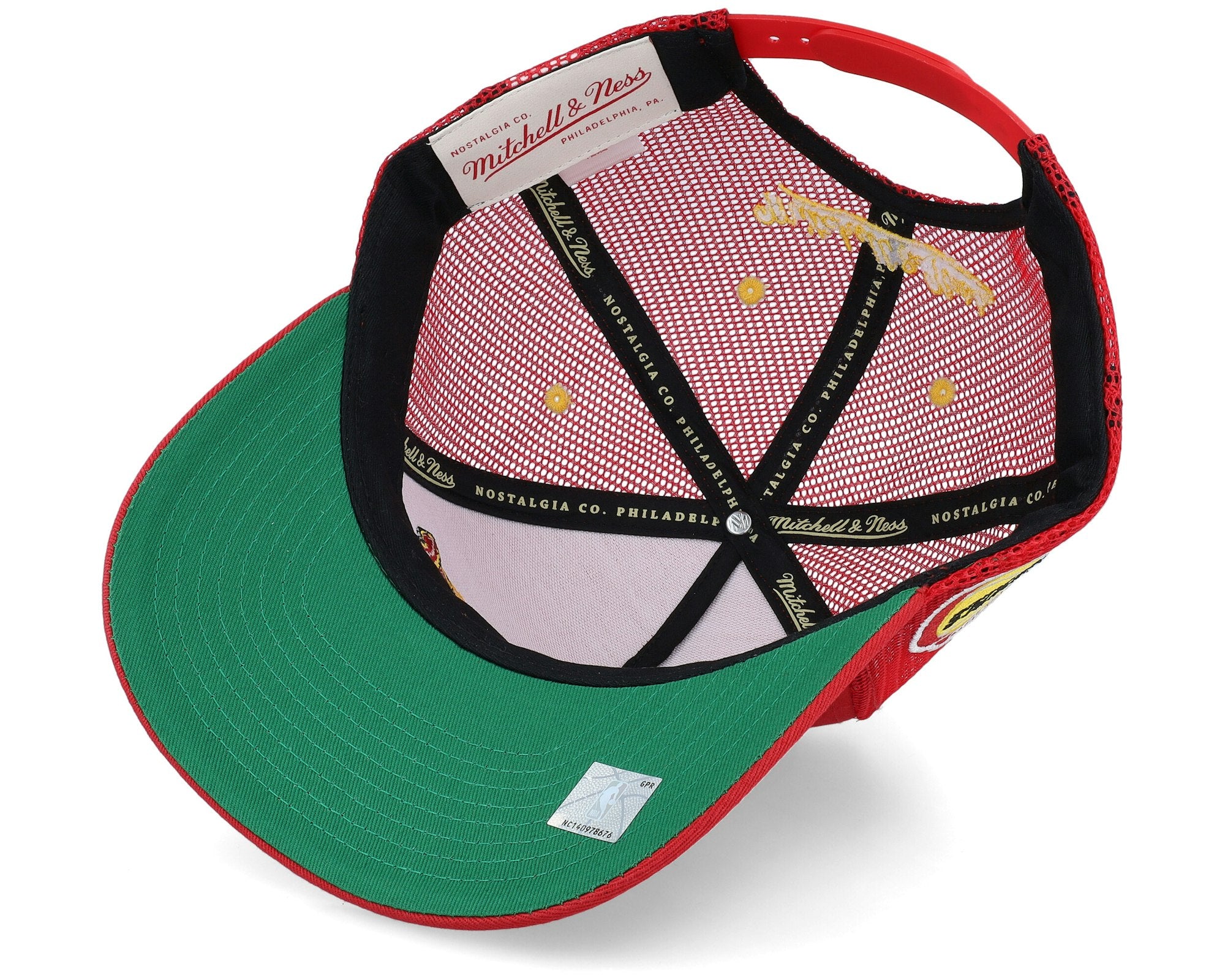 MENS MITCHELL & NESS NBA TEAM SEAL TRUCKER HWC ROCKETS