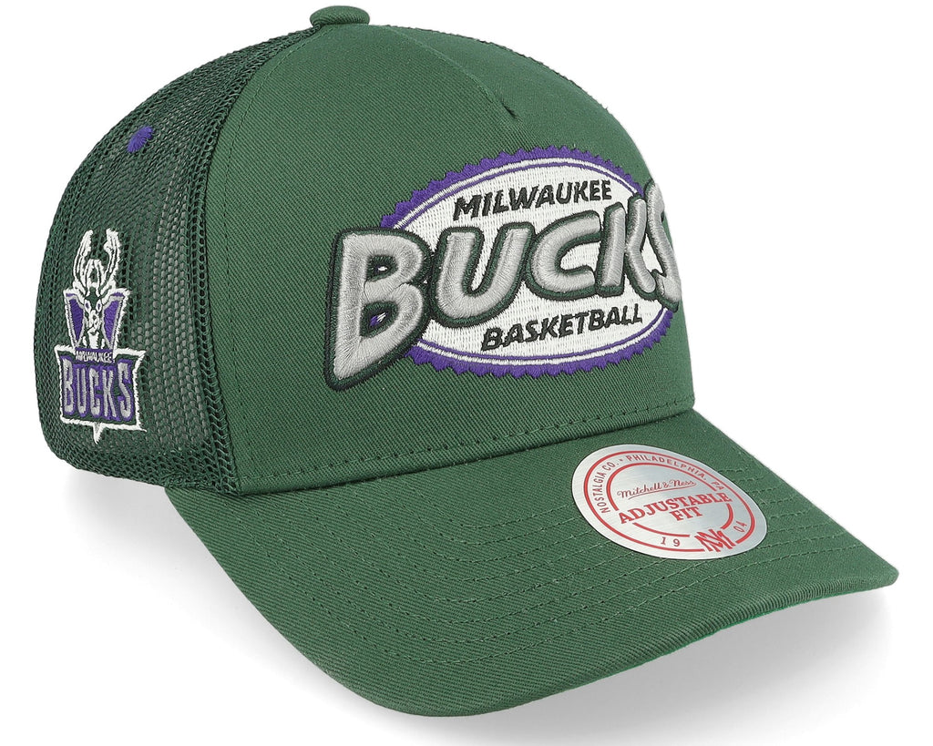 MENS MITCHELL & NESS NBA TEAM SEAL TRUCKER HWC BUCKS