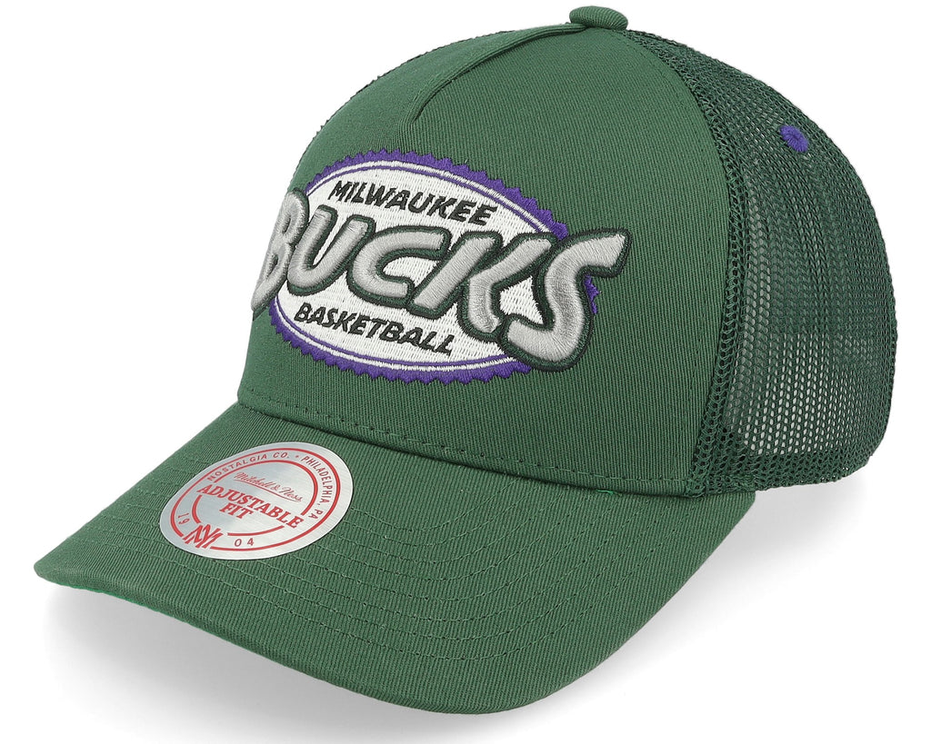 MENS MITCHELL & NESS NBA TEAM SEAL TRUCKER HWC BUCKS