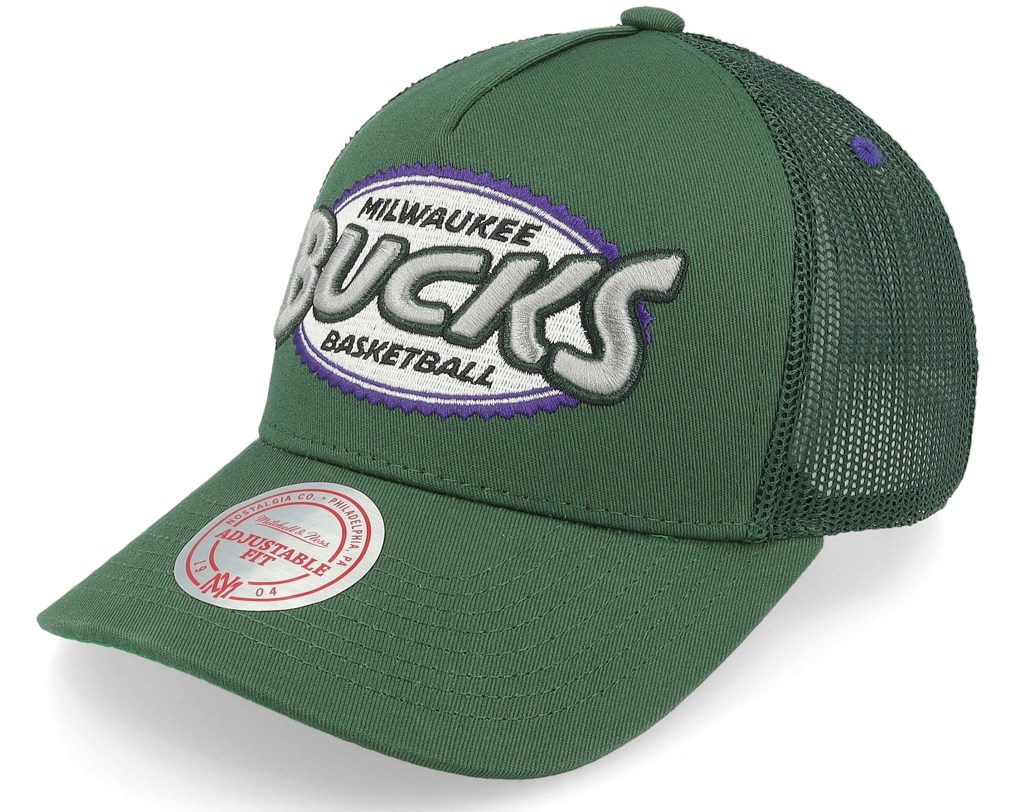MENS MITCHELL & NESS NBA TEAM SEAL TRUCKER HWC BUCKS