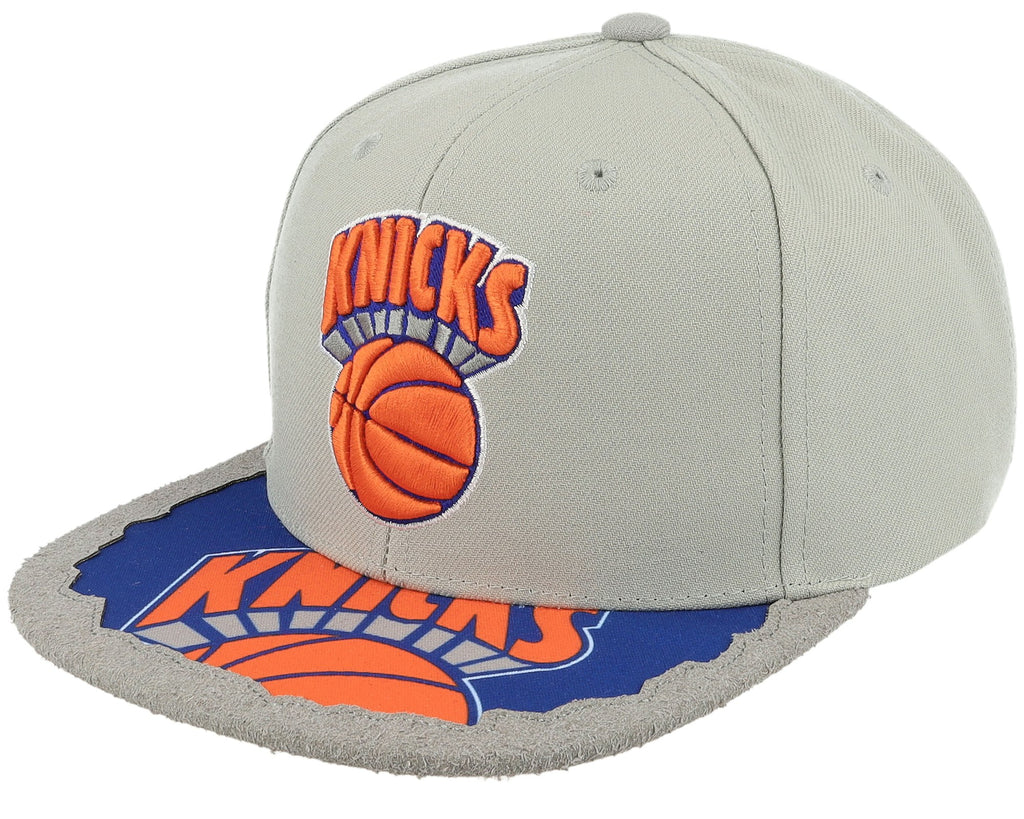 MENS MITCHELL & NESS NBA MUNCH TIME SNAPBACK HWC KNICKS - GREY