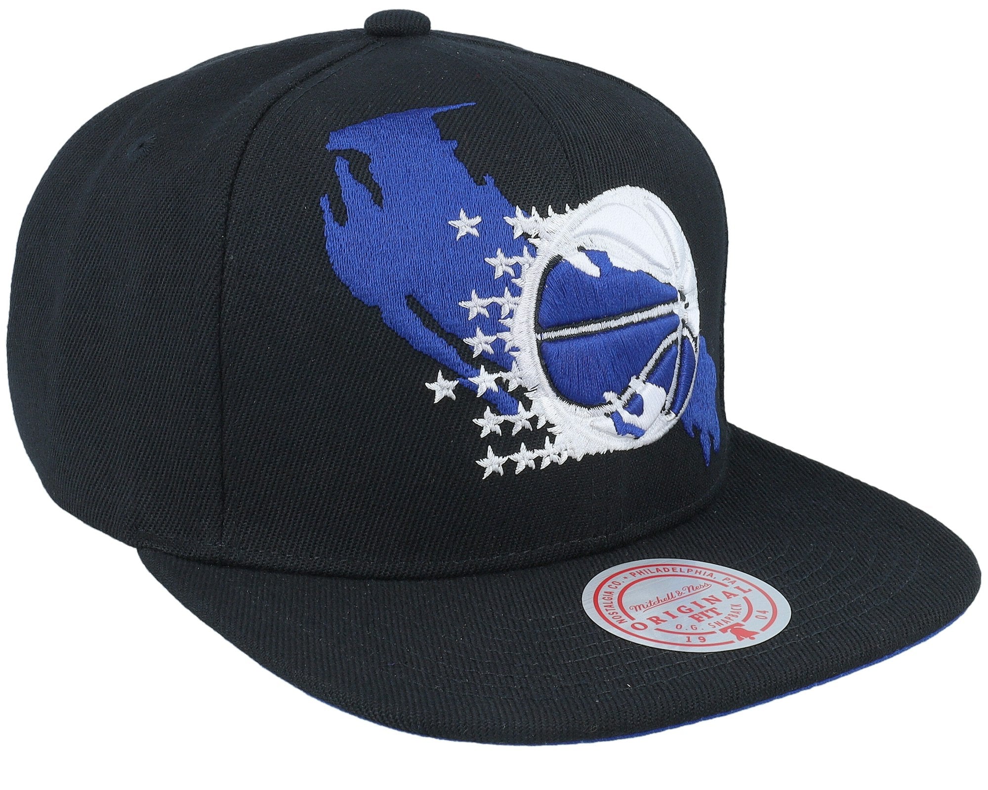 MENS MITCHELL & NESS NBA PAINT BY NUMBER SNAPBACK HWC MAGIC - BLACK