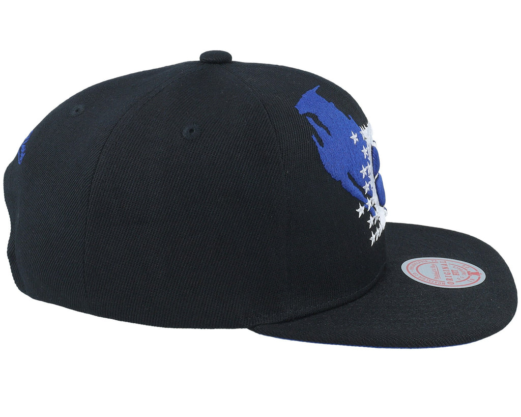 MENS MITCHELL & NESS NBA PAINT BY NUMBER SNAPBACK HWC MAGIC - BLACK