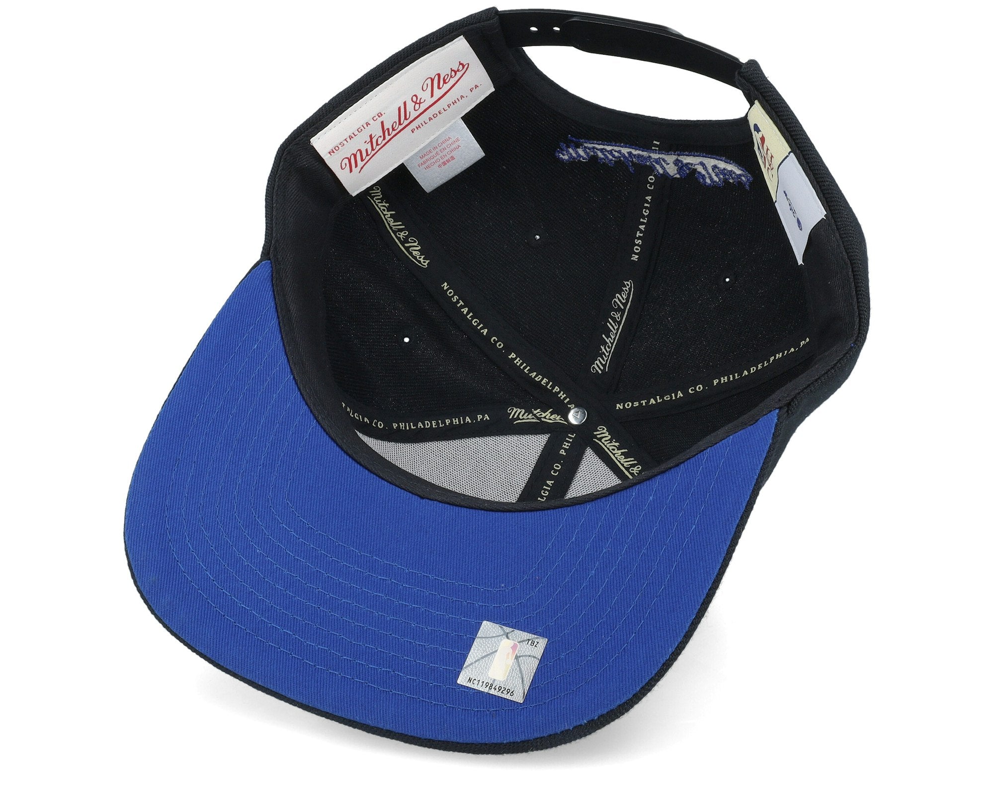MENS MITCHELL & NESS NBA PAINT BY NUMBER SNAPBACK HWC MAGIC - BLACK
