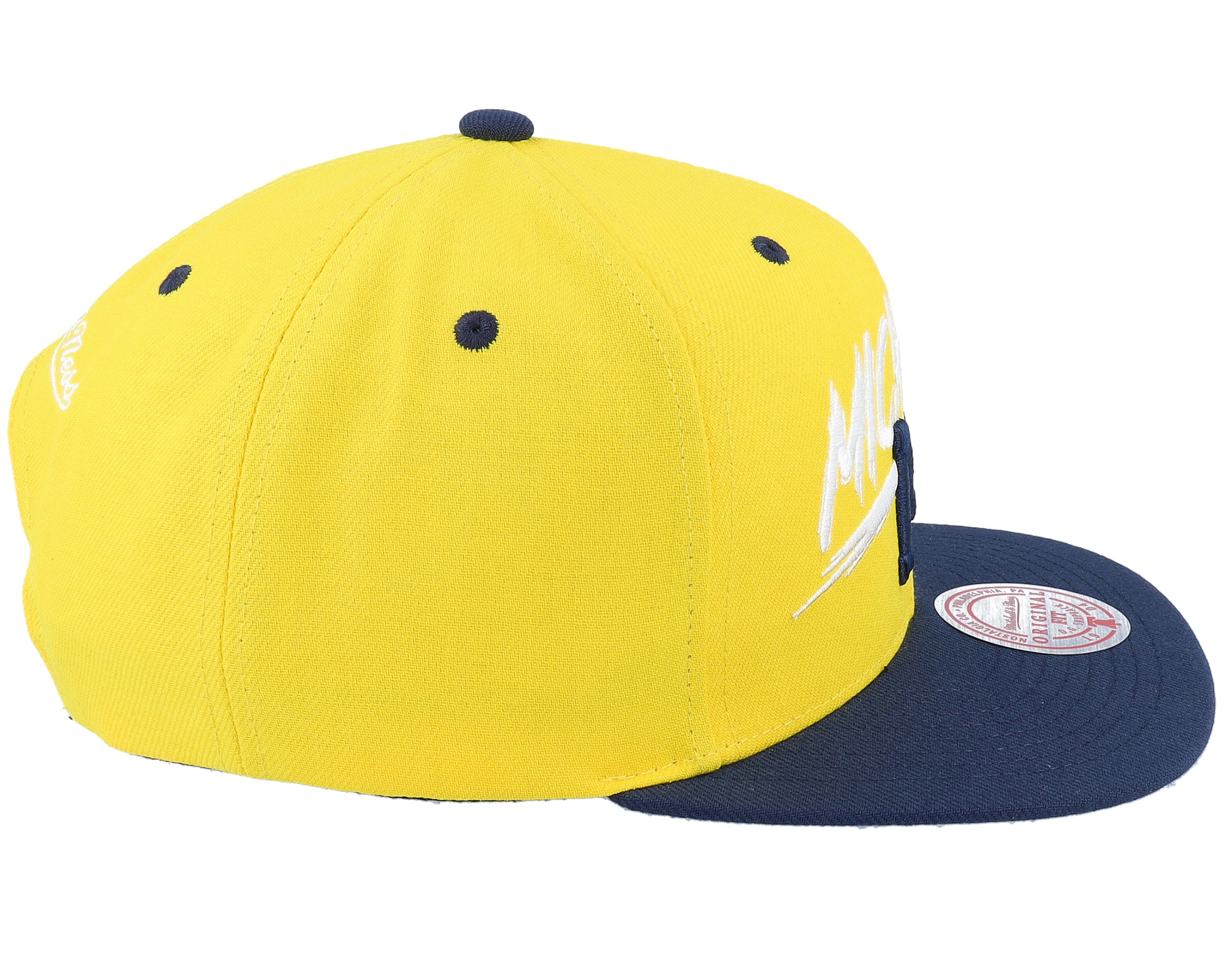 Mens Mitchell & Ness NCAA TRANSCRIPT SNAPBACK MICHIGAN