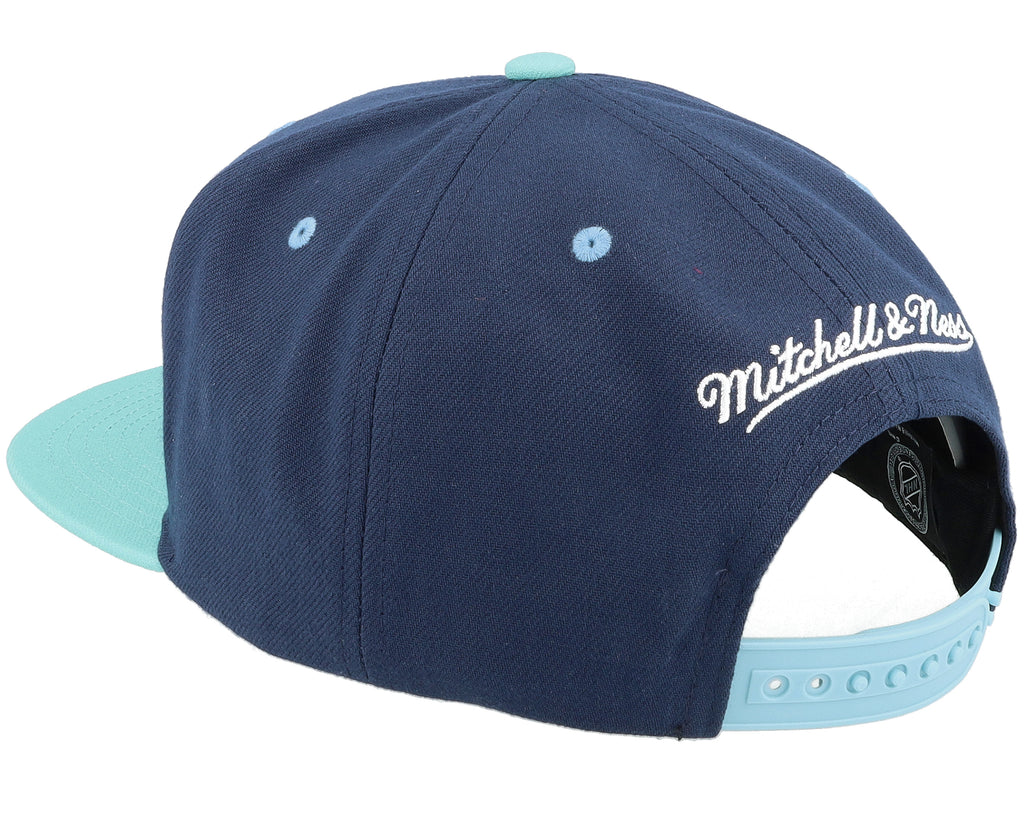 Mens Mitchell & Ness NHL TRANSCRIPT SNAPBACK KRAKEN