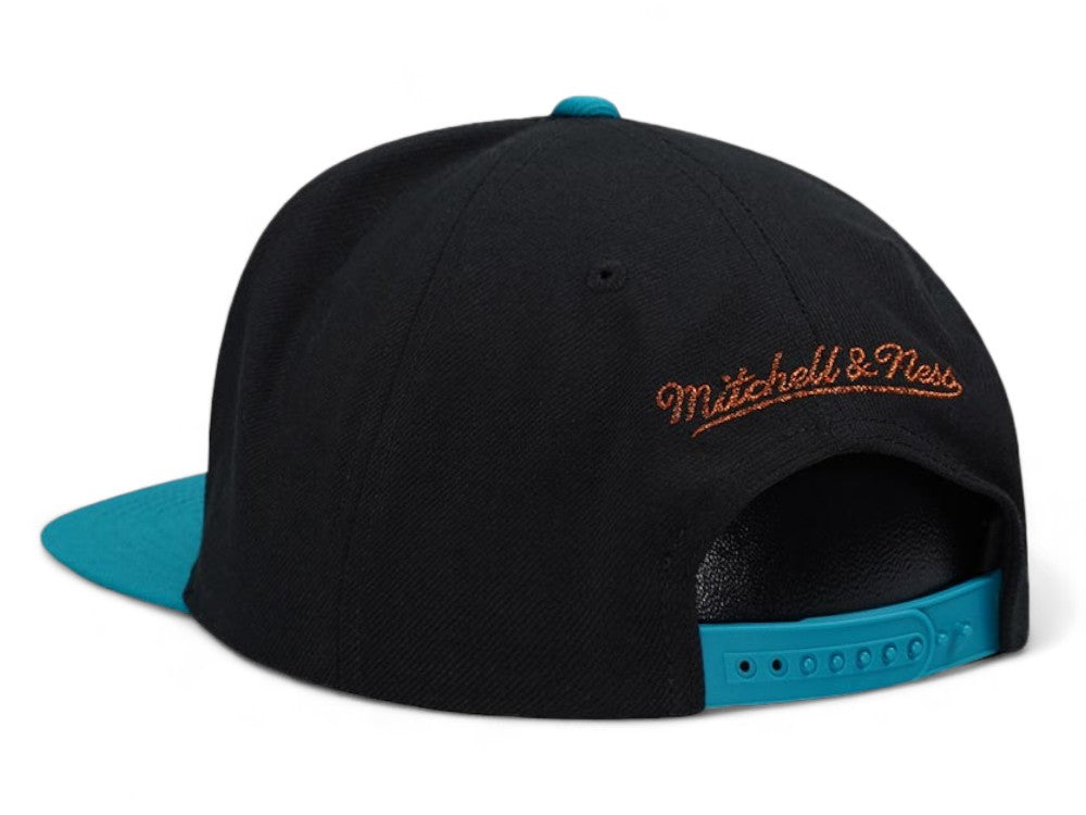 MENS MITCHELL & NESS NBA MAKE CENTS SNAPBACK BULLS - BLACK-TEAL