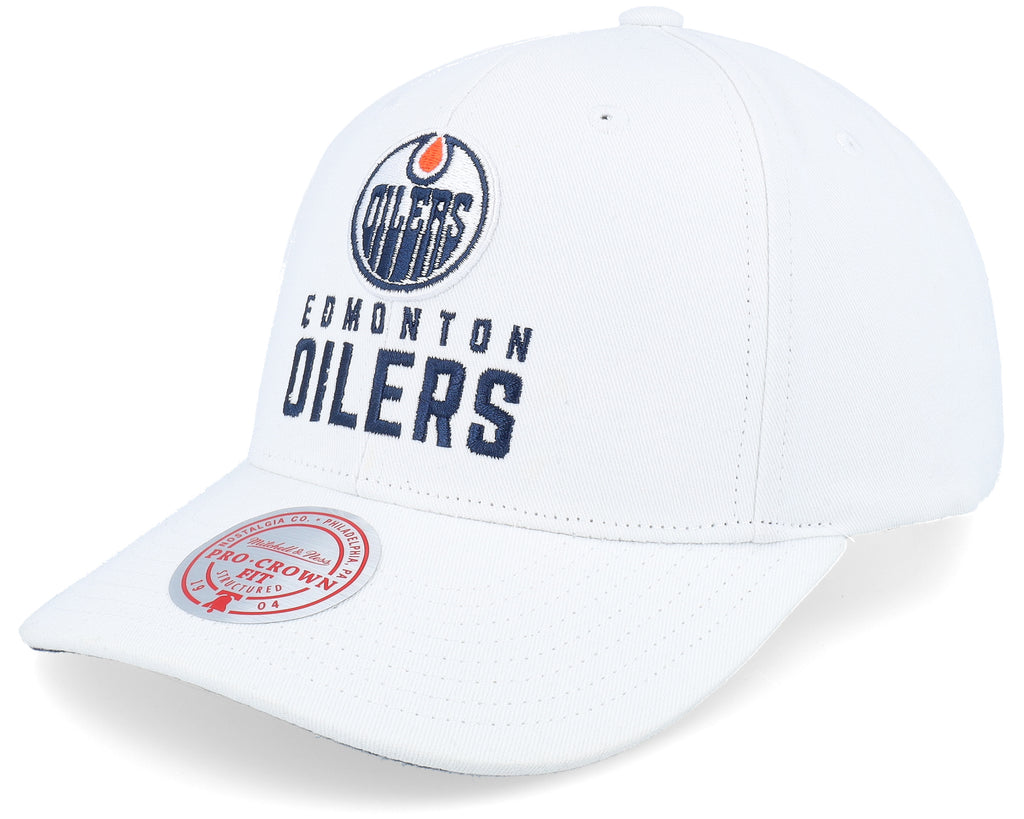 Mens Mitchell & Ness NHL ALL IN PRO SNAPBACK OILERS
