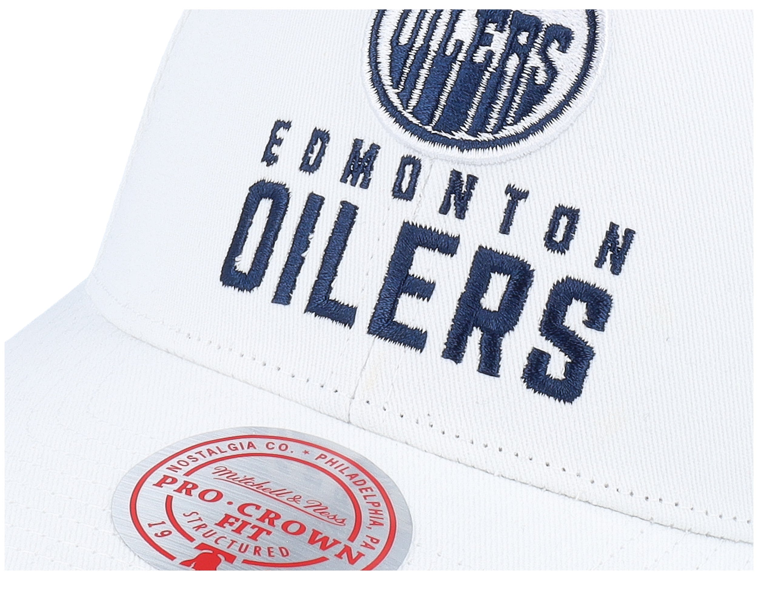 Mens Mitchell & Ness NHL ALL IN PRO SNAPBACK OILERS