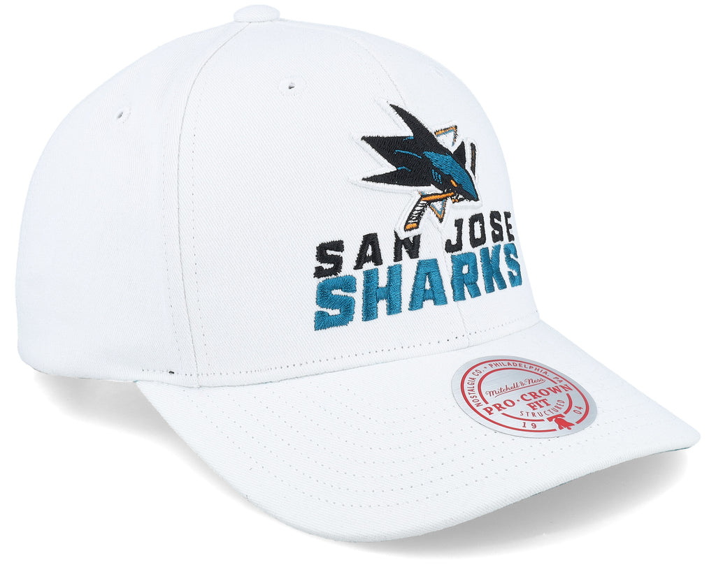 Mens Mitchell & Ness NHL ALL IN PRO SNAPBACK SHARKS