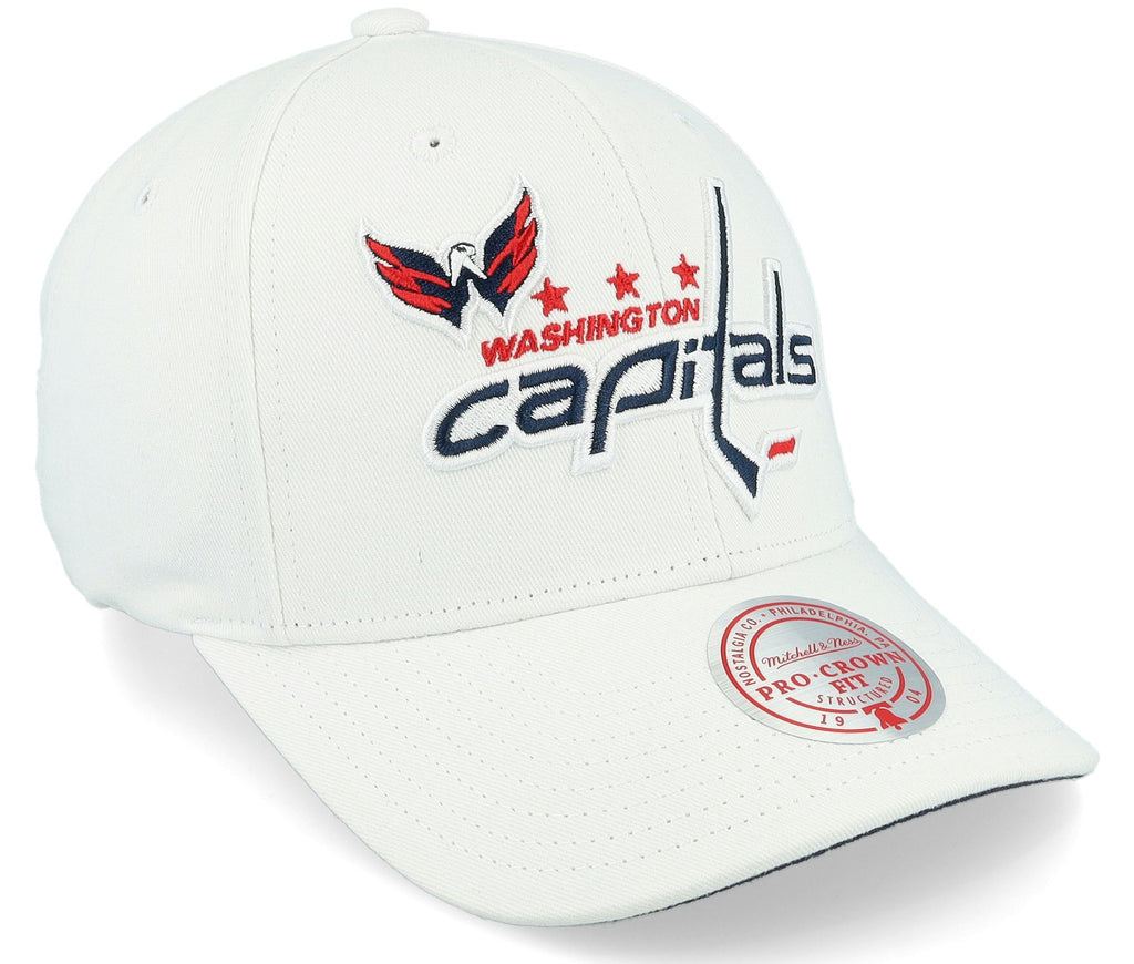 MENS MITCHELL & NESS NHL ALL IN PRO SNAPBACK CAPITALS - WHITE