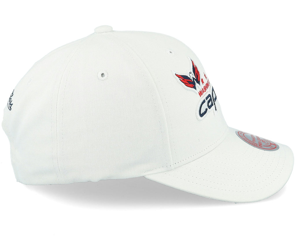 MENS MITCHELL & NESS NHL ALL IN PRO SNAPBACK CAPITALS - WHITE