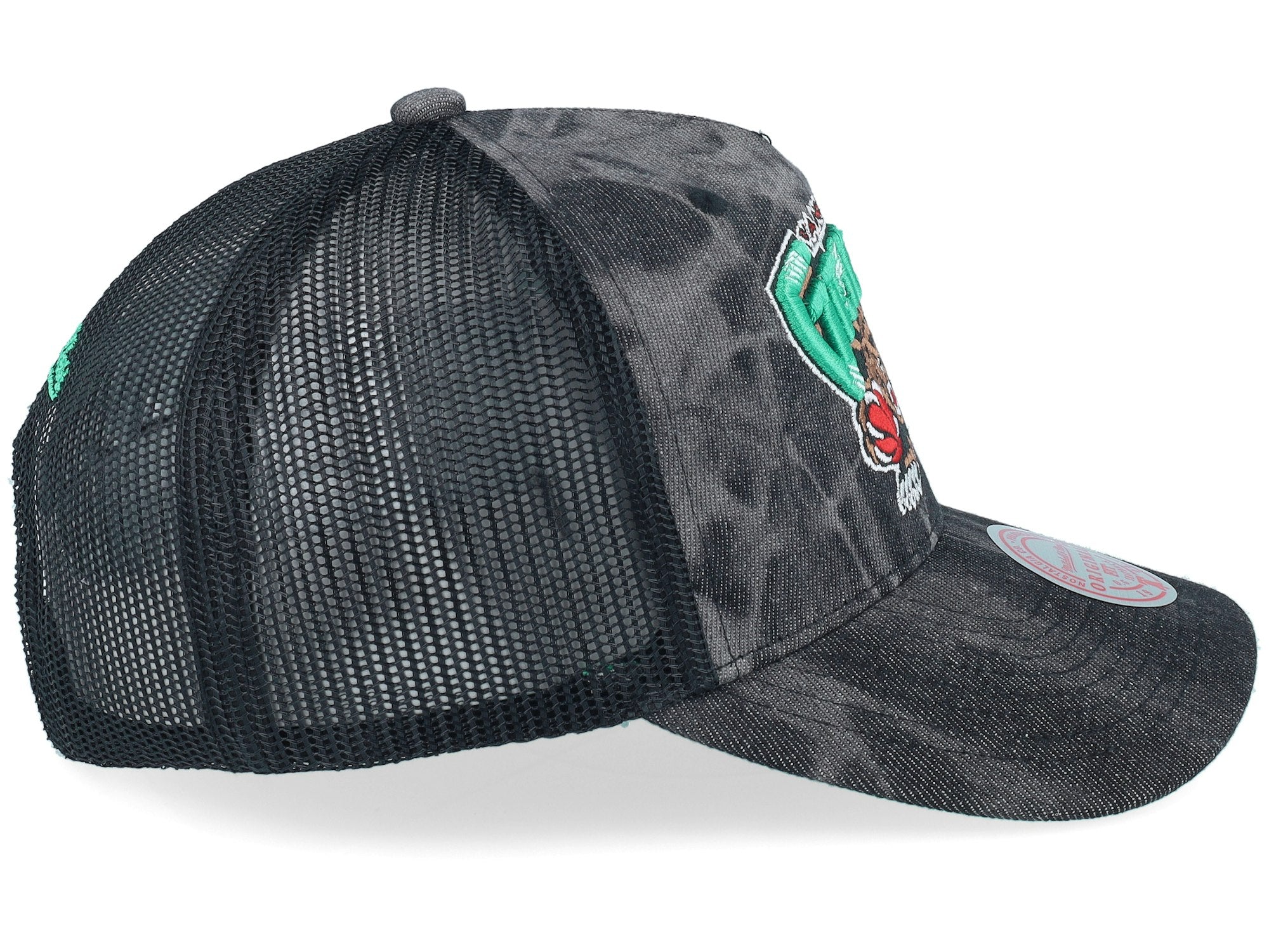 MENS MITCHELL & NESS NBA BURNT ENDS TRUCKER HWC GRIZZLIES - BLACK