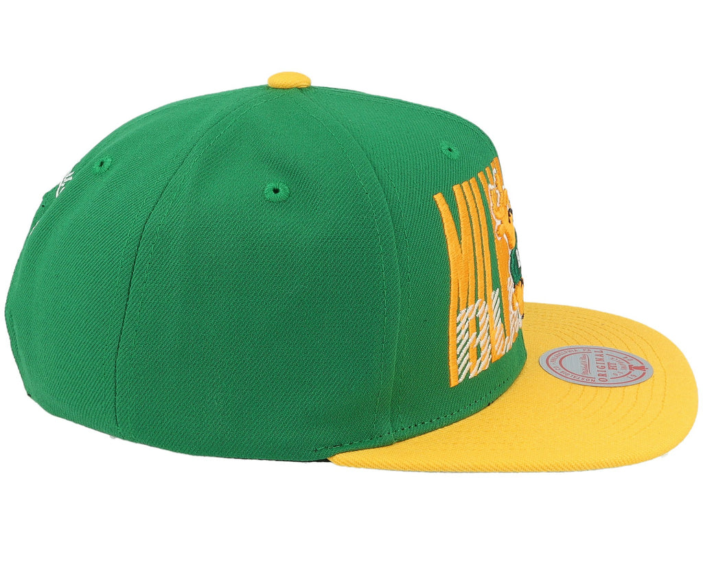 MENS MITCHELL & NESS NBA CROSS CHECK SNAPBACK HWC BUCKS