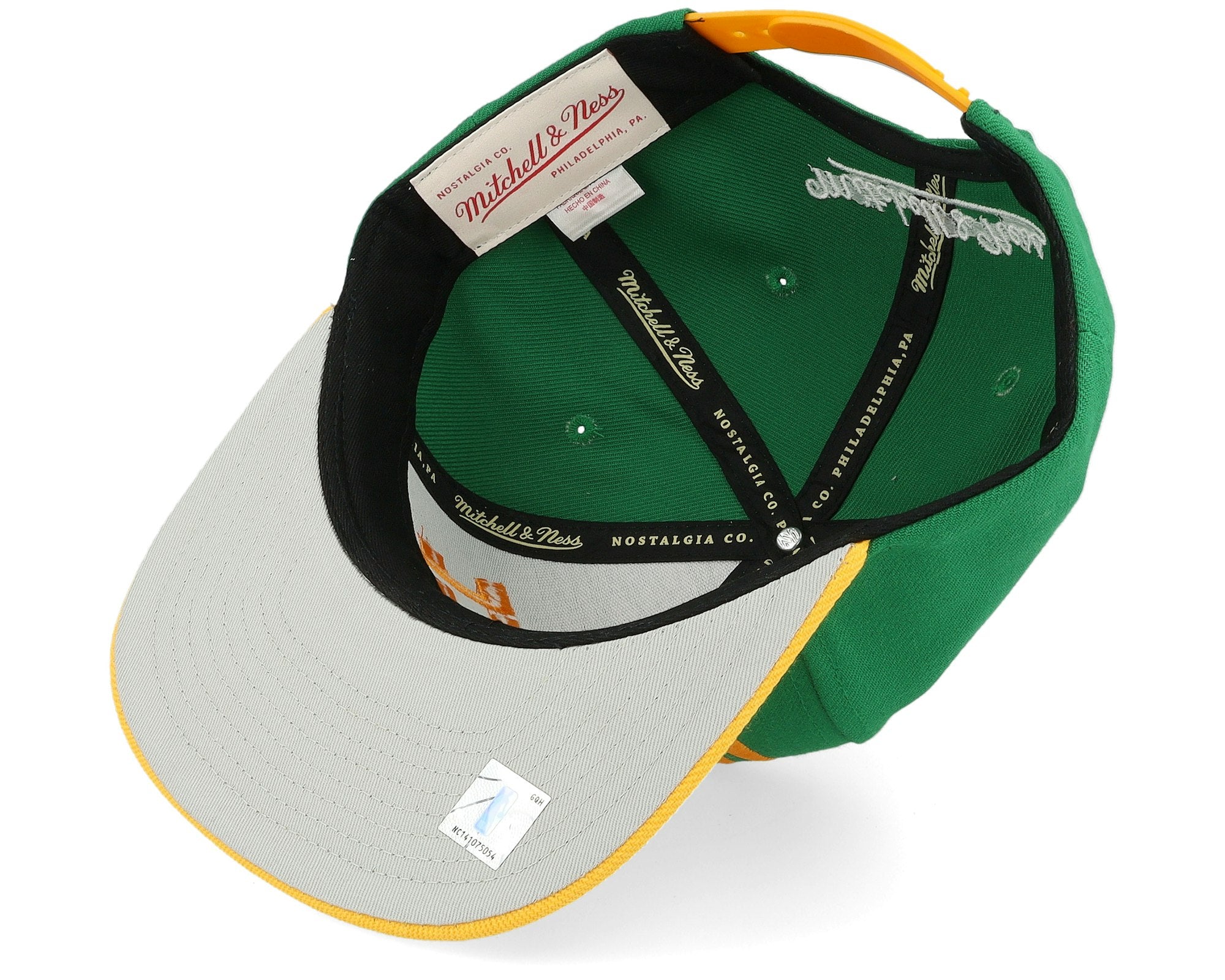 MENS MITCHELL & NESS NBA CROSS CHECK SNAPBACK HWC BUCKS