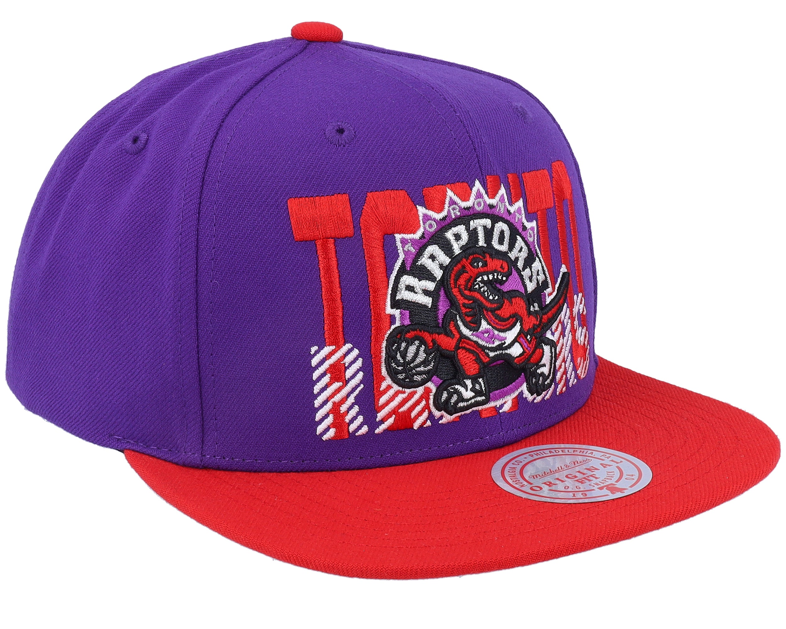 Mens Mitchell & Ness NBA CROSS CHECK SNAPBACK HWC RAPTORS