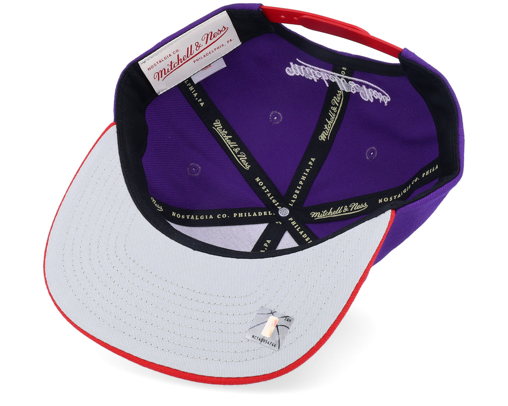 Mens Mitchell & Ness NBA CROSS CHECK SNAPBACK HWC RAPTORS