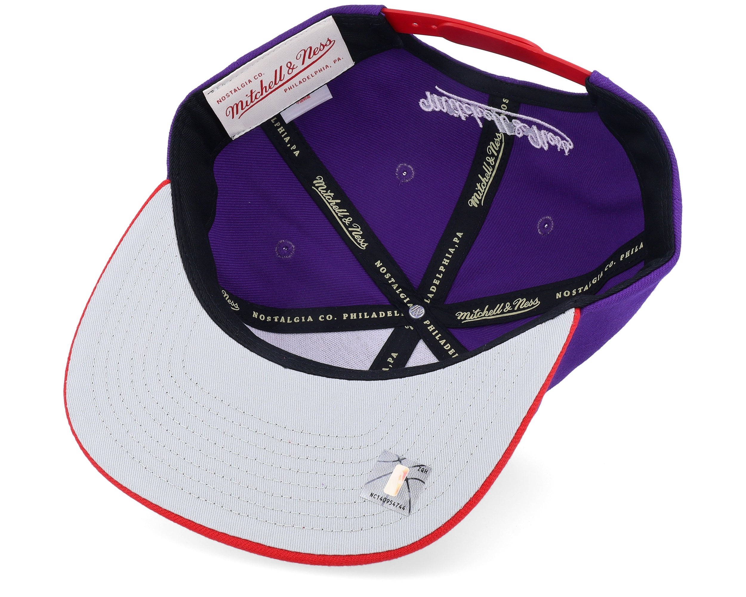 Mens Mitchell & Ness NBA CROSS CHECK SNAPBACK HWC RAPTORS
