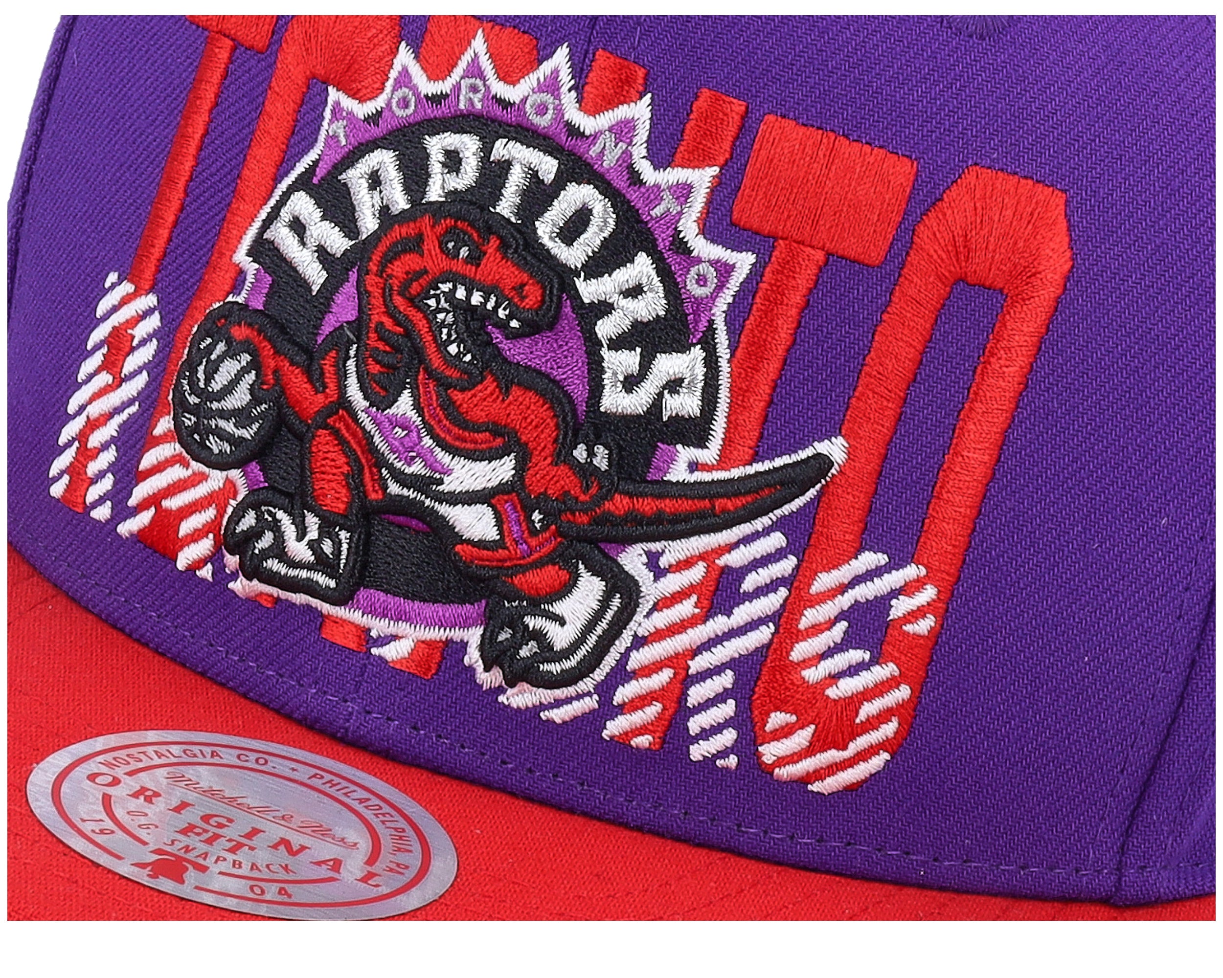 Mens Mitchell & Ness NBA CROSS CHECK SNAPBACK HWC RAPTORS