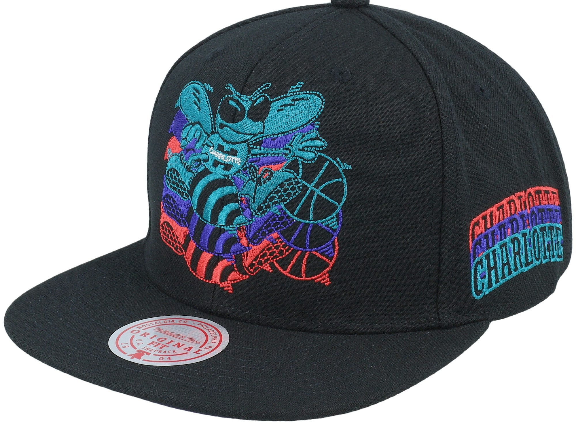 Mens MITCHELL & NESS NBA DROP IT SNAPBACK HWC HORNETS