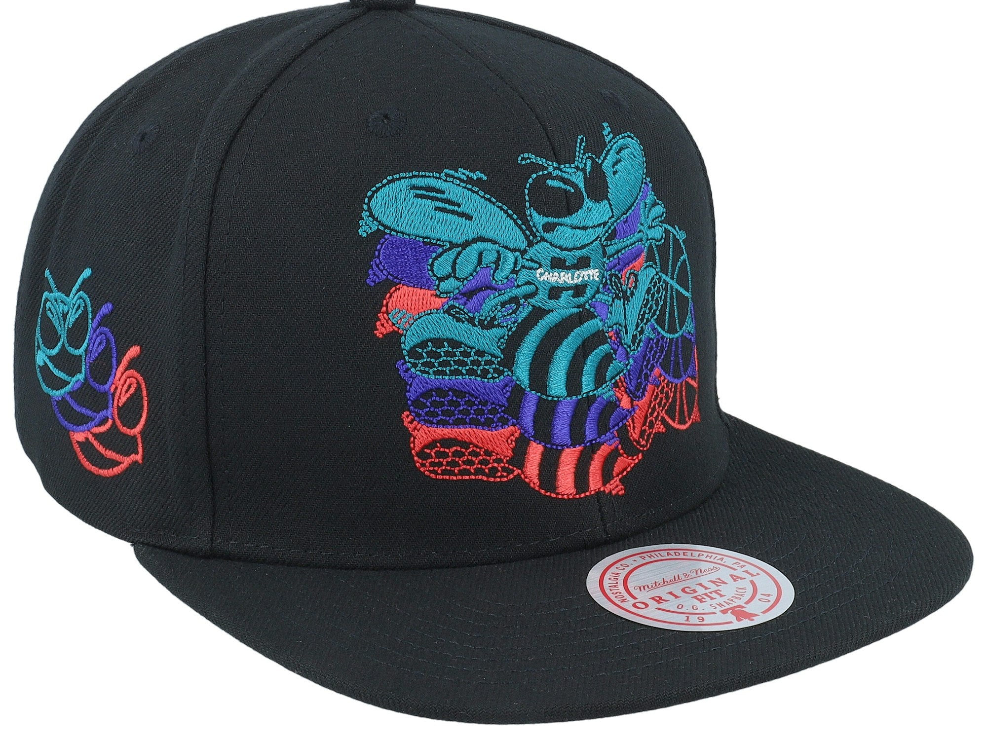 Mens MITCHELL & NESS NBA DROP IT SNAPBACK HWC HORNETS