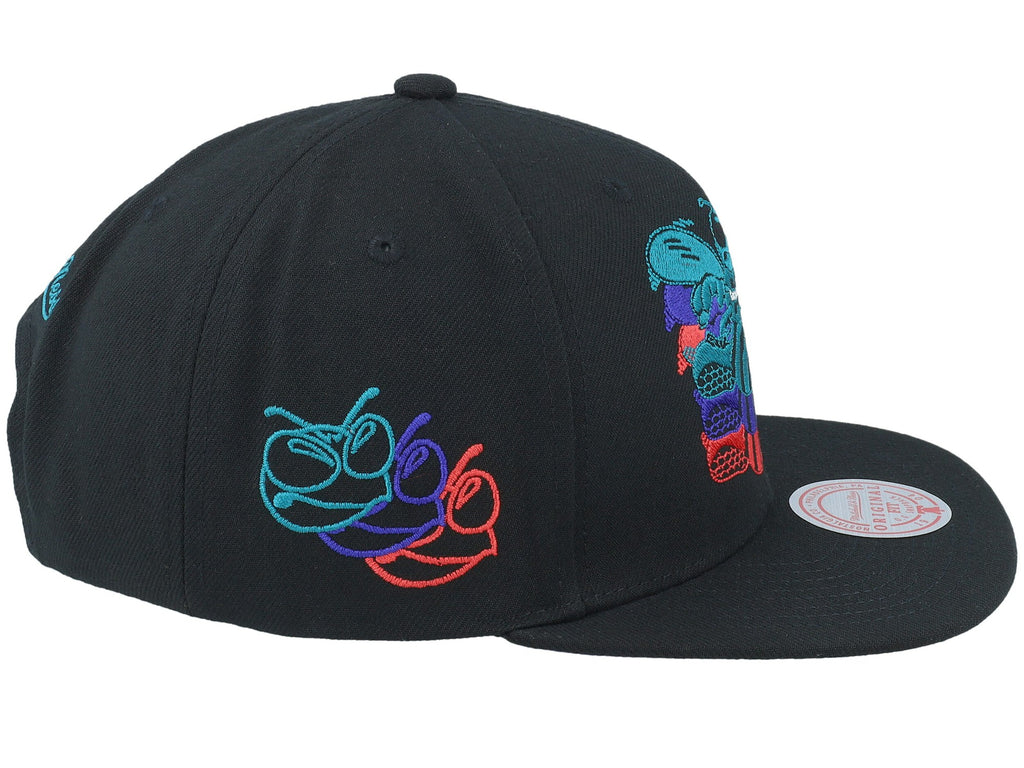 Mens MITCHELL & NESS NBA DROP IT SNAPBACK HWC HORNETS