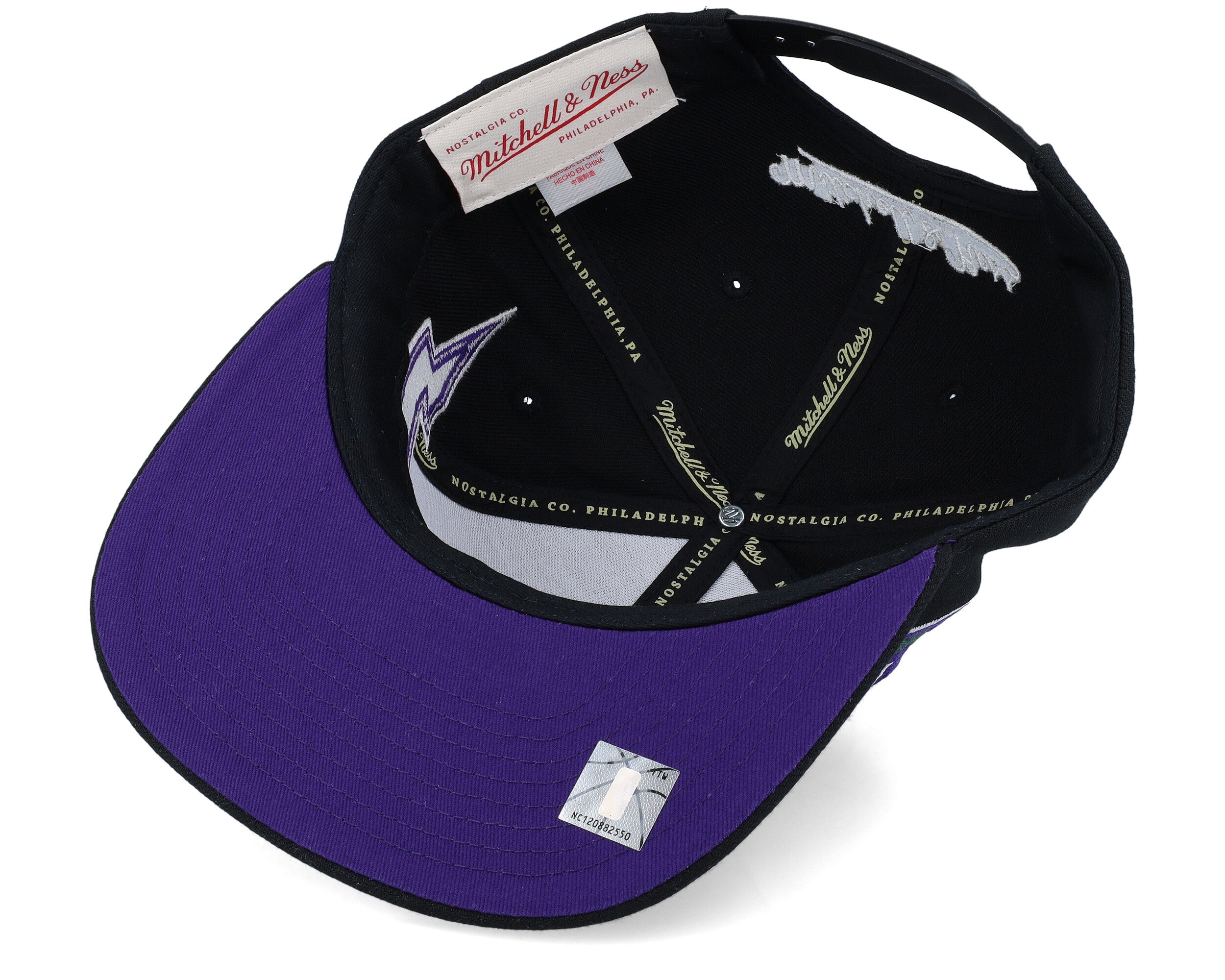 Mens Mitchell & Ness NBA DOUBLE TROUBLE SNAPBACK HWC BUCKS