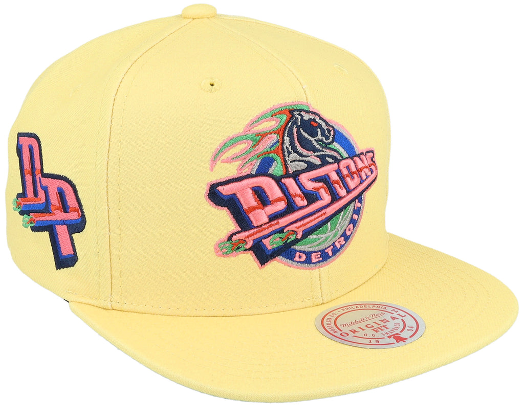 MENS MITCHELL & NESS NBA SO FRESH SNAPBACK HWC PISTONS - ORANGE