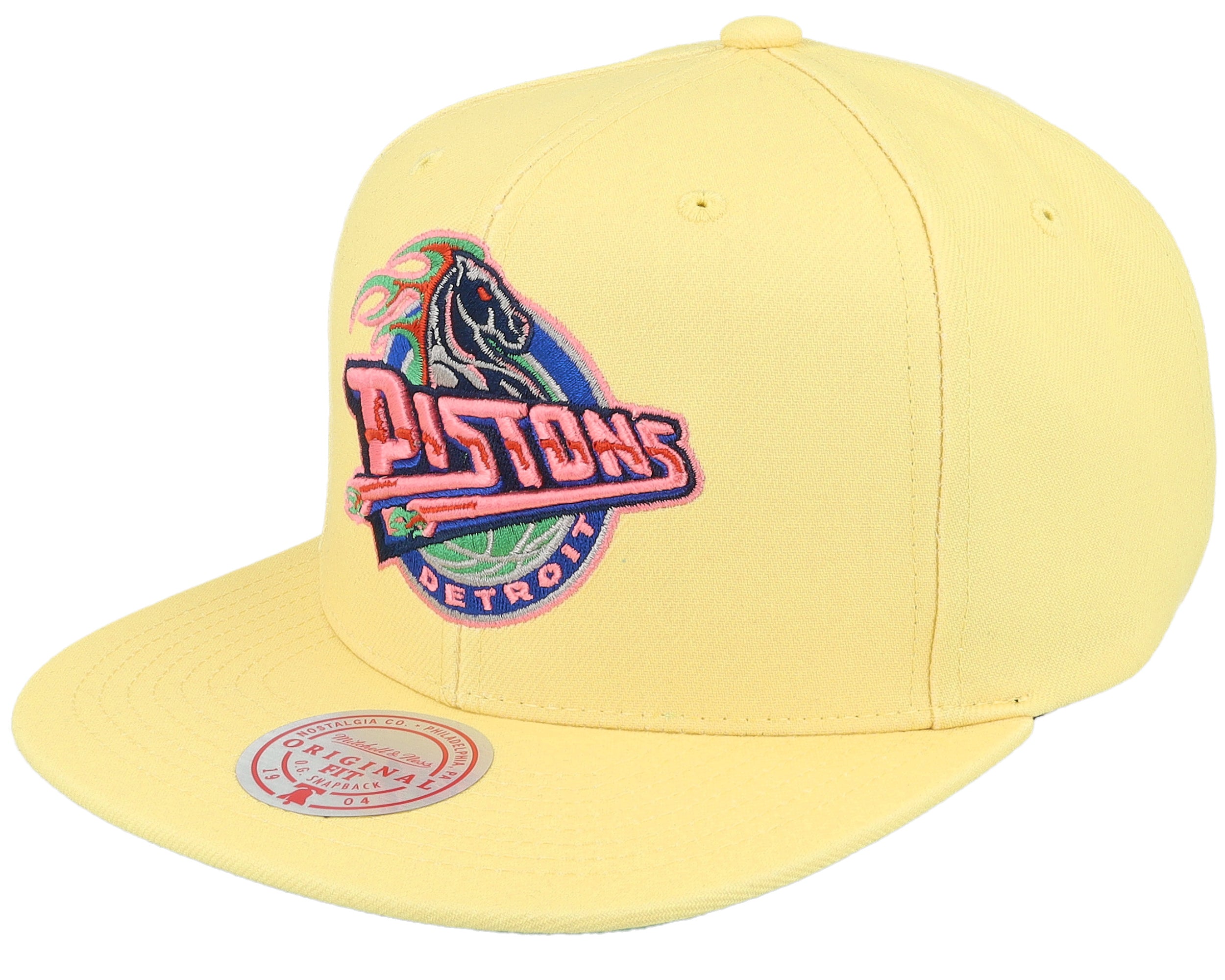 MENS MITCHELL & NESS NBA SO FRESH SNAPBACK HWC PISTONS - ORANGE