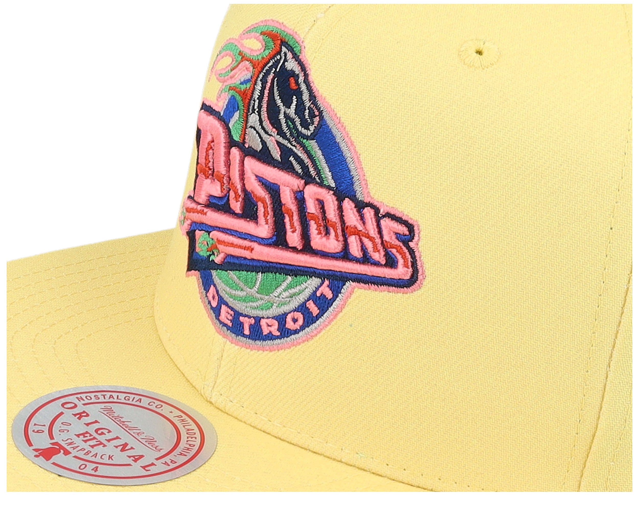 MENS MITCHELL & NESS NBA SO FRESH SNAPBACK HWC PISTONS - ORANGE
