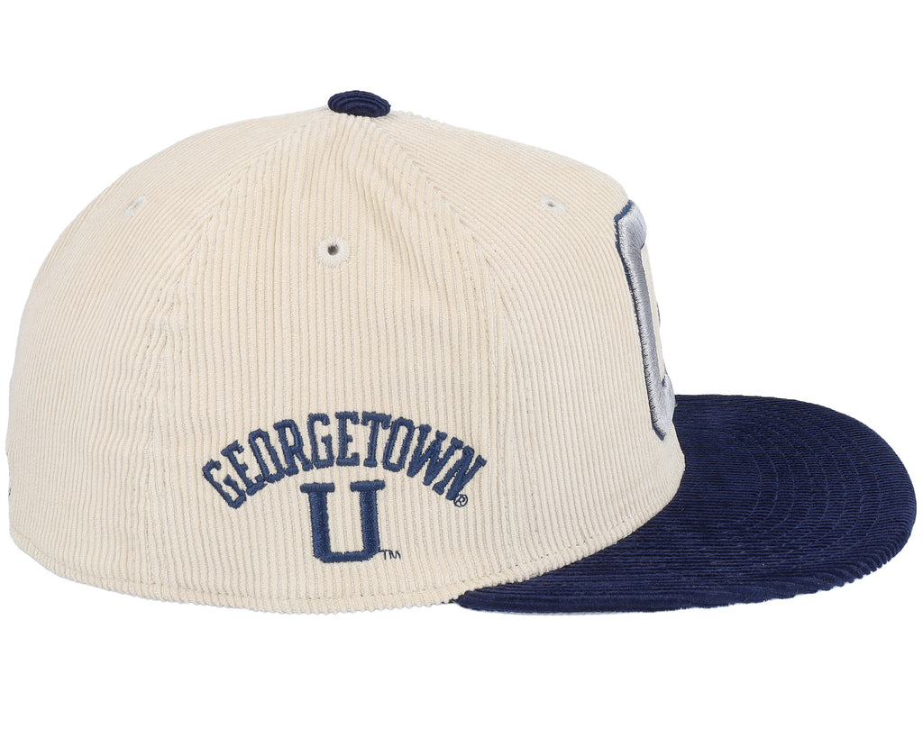 Mens Mitchell & Ness NCAA 2 TONE TEAM CORD FITTED GEORGETOWN