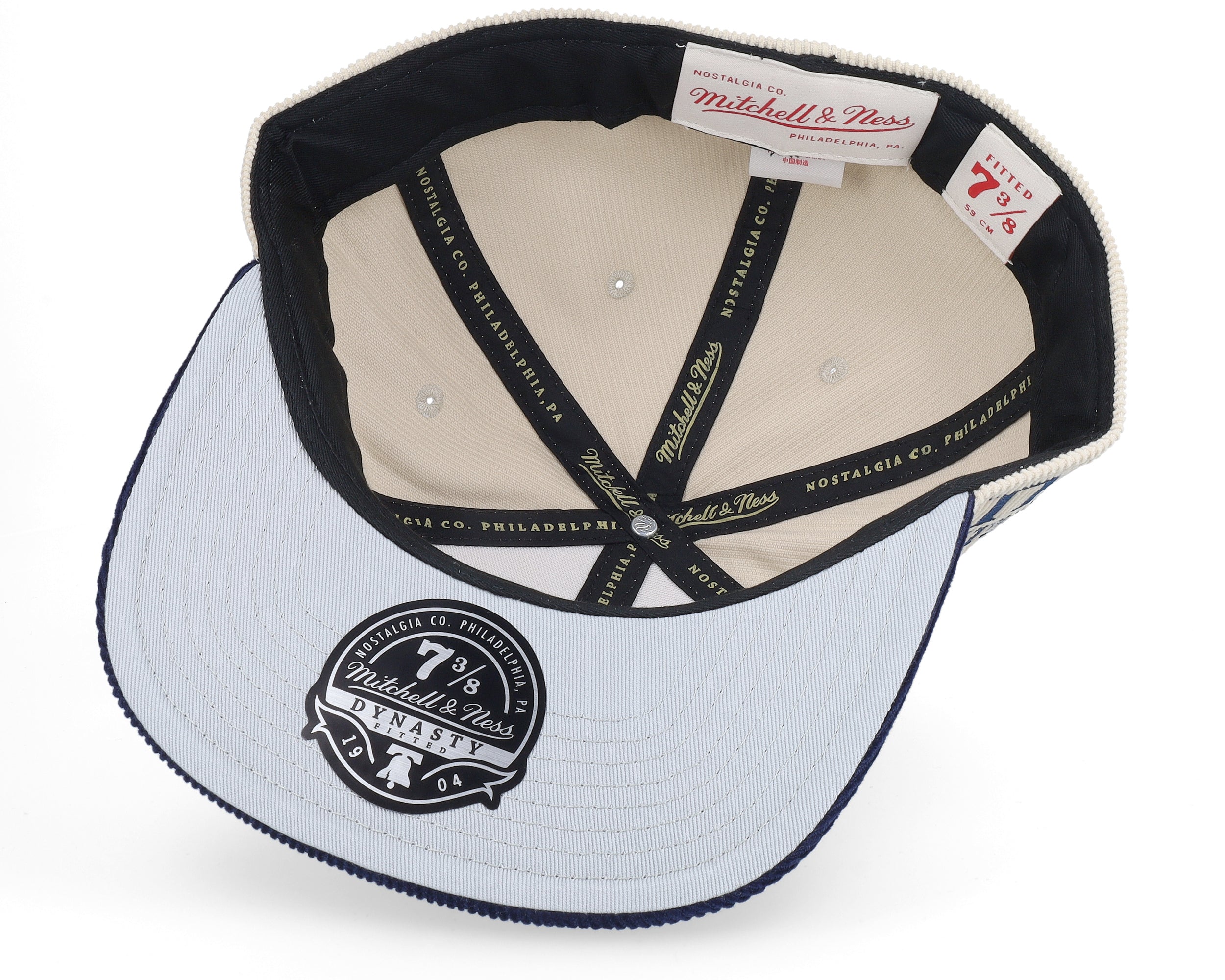 Mens Mitchell & Ness NCAA 2 TONE TEAM CORD FITTED GEORGETOWN